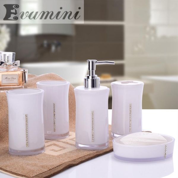 bath accessory set bathroom five sets of european simple wedding gift creative suite wash acrylic ware
bath accessory set bathroom five sets of european simple wedding gift creative suite wash acrylic ware