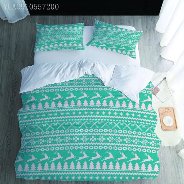 bedding sets christmas themed printed 2/3 pcs geometric pattern elk king size duvet cover single double soft green bed set
bedding sets christmas themed printed 2/3 pcs geometric pattern elk king size duvet cover single double soft green bed set