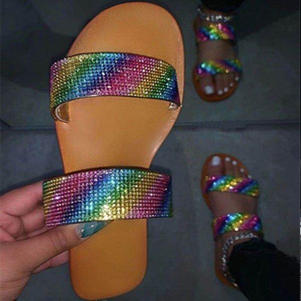 slippers women casual glitter rhinestone crystal summer rivet non-slip flat slides shiny home shoes beach, Black
slippers women casual glitter rhinestone crystal summer rivet non-slip flat slides shiny home shoes beach, Black