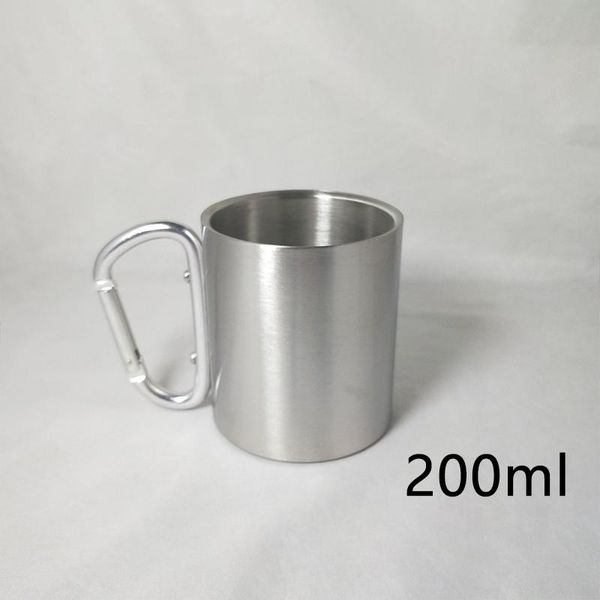 mugs 220ml camping travel stainless steel cups carabiner hook handle picnic water mug outdoor climbing hiking portable
mugs 220ml camping travel stainless steel cups carabiner hook handle picnic water mug outdoor climbing hiking portable