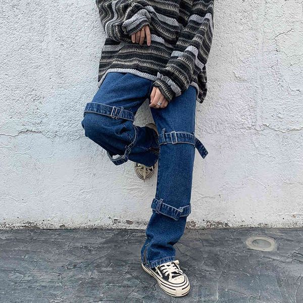 men's jeans calças de brim masculinas nova primavera chique reta jeans calças soltas casuais homme ampla perna 20x4, Blue
men's jeans calças de brim masculinas nova primavera chique reta jeans calças soltas casuais homme ampla perna 20x4, Blue
