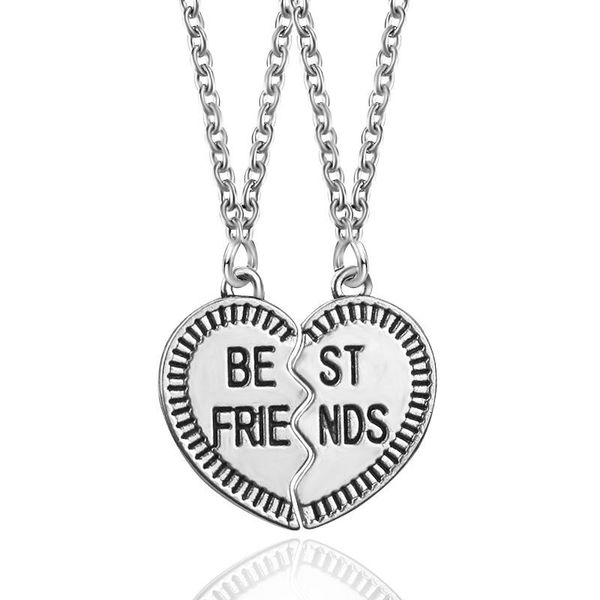 pendant necklaces 2 pcs friend heart necklace for female friendship puzzle choker bff christmas party gift drop, Silver
pendant necklaces 2 pcs friend heart necklace for female friendship puzzle choker bff christmas party gift drop, Silver