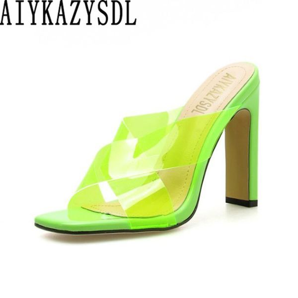 women neon green rose pink sandals open square toe block high heels cross strap slides mules thick heel pumps summer, Black
women neon green rose pink sandals open square toe block high heels cross strap slides mules thick heel pumps summer, Black