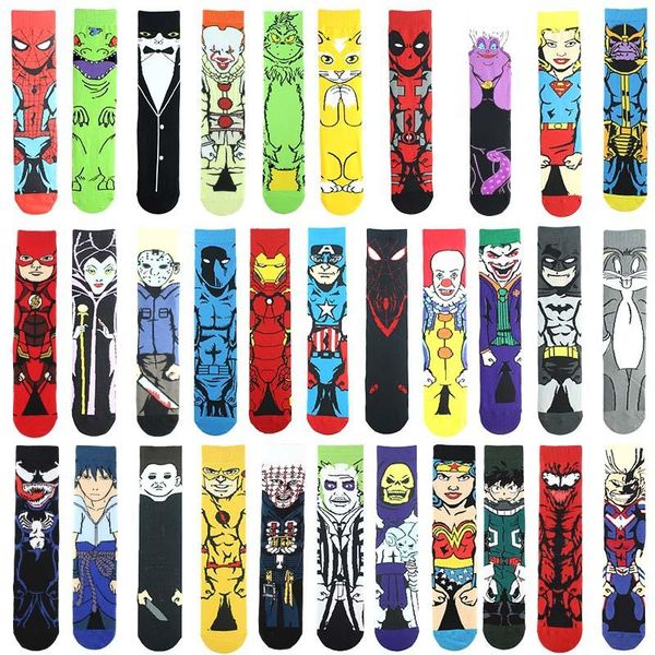 men's socks autumn and winter basketball men women street cartoon characters retro personality novelty fun high gift riding sock, Black
men's socks autumn and winter basketball men women street cartoon characters retro personality novelty fun high gift riding sock, Black