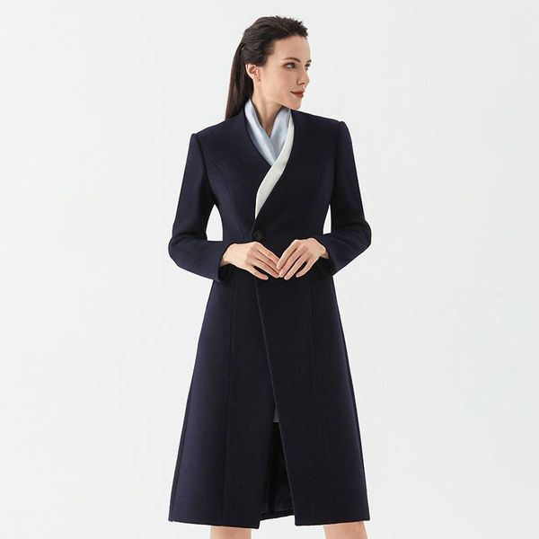 women's wool & blends woolen coat middle and long style 2021 autumn winter high-end cashmere professional windbreaker work, Black
women's wool & blends woolen coat middle and long style 2021 autumn winter high-end cashmere professional windbreaker work, Black