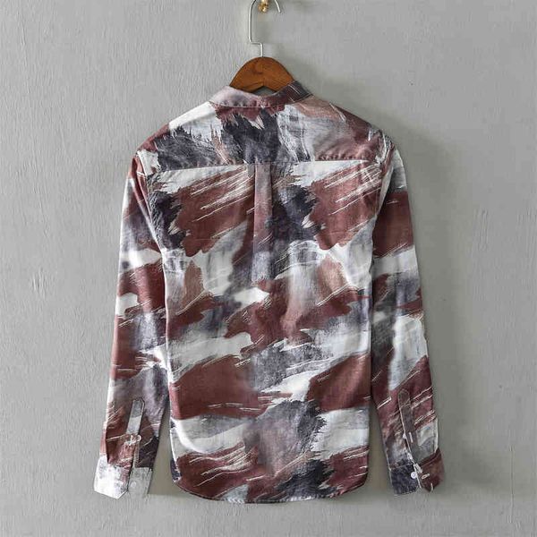 2021 long sleeve print casual autumn and spring printed shirts for men fashion coffee color shirt mens camiseta overhemd soed, White
2021 long sleeve print casual autumn and spring printed shirts for men fashion coffee color shirt mens camiseta overhemd soed, White