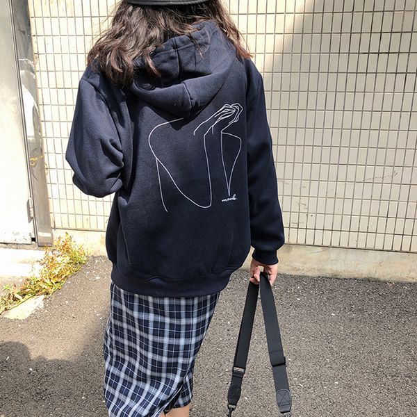 2 colors casual women autumn winter hooded coats warm zipper jacket back print clothing female coat womens (f3844), Black;brown
2 colors casual women autumn winter hooded coats warm zipper jacket back print clothing female coat womens (f3844), Black;brown