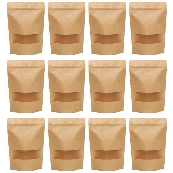 gift wrap 50pcs kraft paper food window bags tea dry fruit self sealing packing
gift wrap 50pcs kraft paper food window bags tea dry fruit self sealing packing