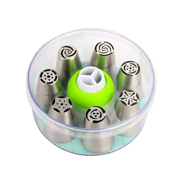 baking & pastry tools 7pcs stainless steel 18/8 russian icing flower tips set with tri-colors coupler in the gift box
baking & pastry tools 7pcs stainless steel 18/8 russian icing flower tips set with tri-colors coupler in the gift box