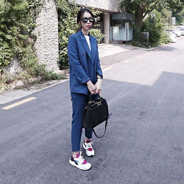 women's suits & blazers set female 201 spring and autumn fashion loose casual small suit jacket + nine pants elegant two-piece, White;black
women's suits & blazers set female 201 spring and autumn fashion loose casual small suit jacket + nine pants elegant two-piece, White;black