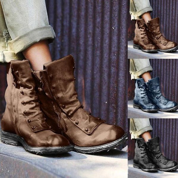boots retro motorcycle booties female block plus size autumn women shoes office party leather low heel mid calf, Black
boots retro motorcycle booties female block plus size autumn women shoes office party leather low heel mid calf, Black