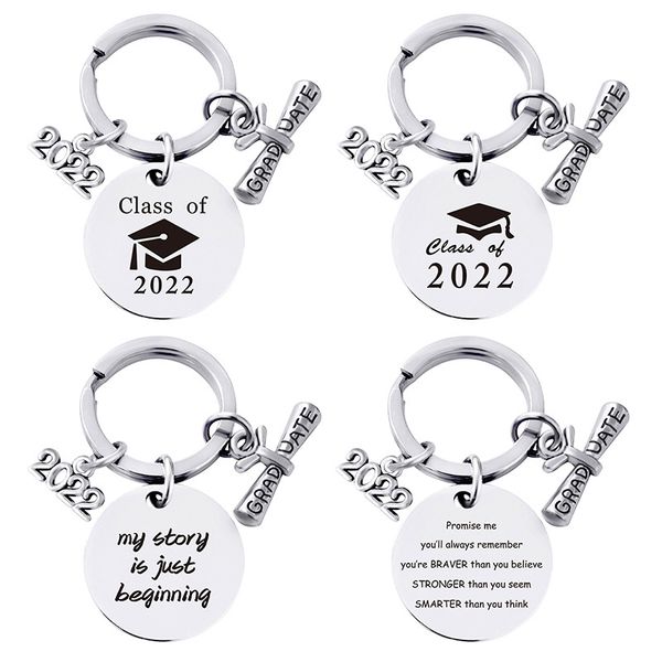2022 stainless steel graduation keychain pendant metal key chain car bag decoration keyring creative graduation gift, Silver
2022 stainless steel graduation keychain pendant metal key chain car bag decoration keyring creative graduation gift, Silver