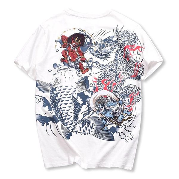 men's t-shirts 2021 arrival fashion hip hop god embroidered style short carp t-shirt cotton o-neck t shirt tshirt homme, White;black
men's t-shirts 2021 arrival fashion hip hop god embroidered style short carp t-shirt cotton o-neck t shirt tshirt homme, White;black