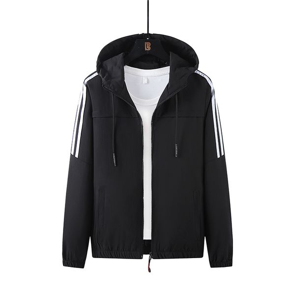 mens casual fashion windbreaker lightweight hooded sport jacket drawstring zip three stripes wind breaker golf skateboard outwear, Blue;black
mens casual fashion windbreaker lightweight hooded sport jacket drawstring zip three stripes wind breaker golf skateboard outwear, Blue;black
