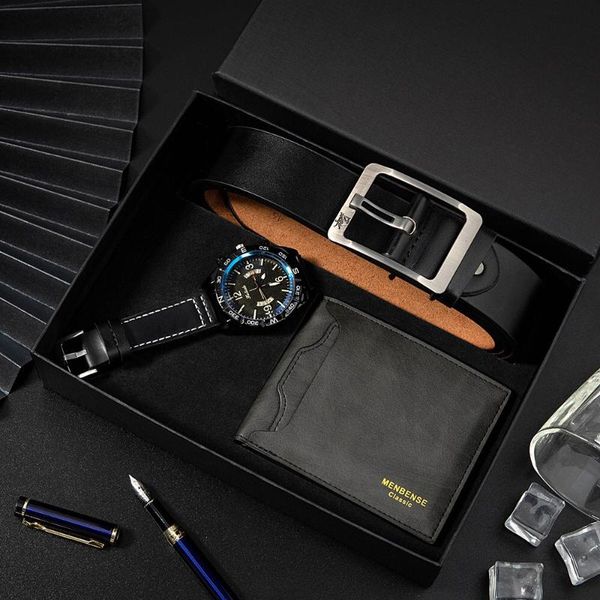 wristwatches fashion men watch gift set belt wallet quartz wristwatch luxury big dial sport watches suit for mens father, Slivery;brown
wristwatches fashion men watch gift set belt wallet quartz wristwatch luxury big dial sport watches suit for mens father, Slivery;brown