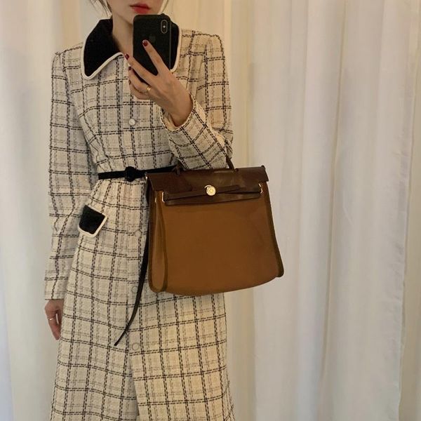 women's wool & blends chic thick long patchwork women woolen plaid coat elegant sashes lace up slim waist female blend coats winter fas, Black
women's wool & blends chic thick long patchwork women woolen plaid coat elegant sashes lace up slim waist female blend coats winter fas, Black