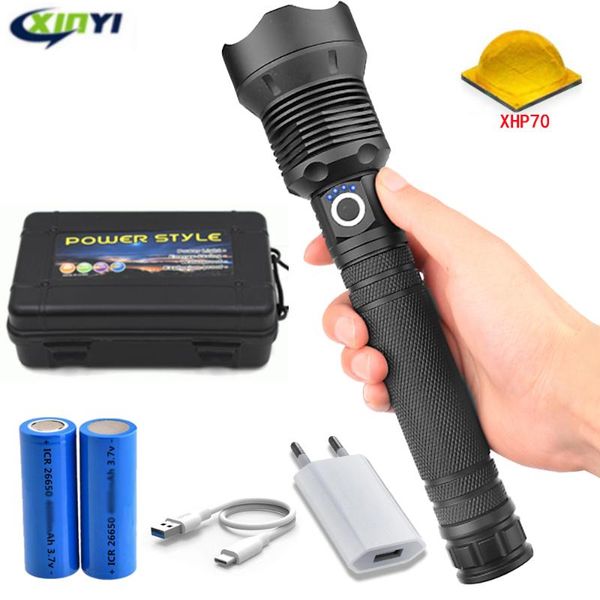 60000lms powerful led xhp70 rechargeable usb zoom torch xhp70.2 18650 26650 self defense hunting lamp flashlights torches
60000lms powerful led xhp70 rechargeable usb zoom torch xhp70.2 18650 26650 self defense hunting lamp flashlights torches