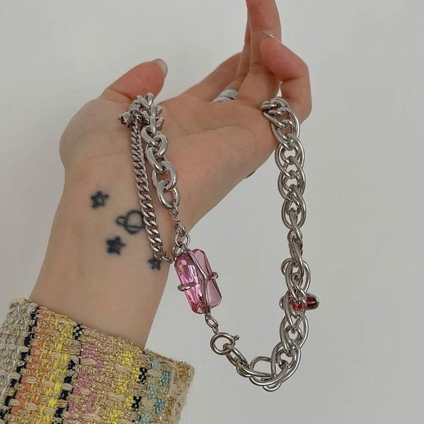 chokers the variable shaped collarbone chain powder gem peach blossom recombines necklace design sense valentine's day gift, Golden;silver
chokers the variable shaped collarbone chain powder gem peach blossom recombines necklace design sense valentine's day gift, Golden;silver