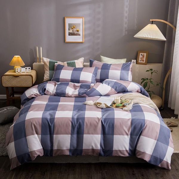 bedding sets minimalist square stripes style 4pcs set twill bed sheet comfortable healthy fabric duvet cover pillowcase no fading
bedding sets minimalist square stripes style 4pcs set twill bed sheet comfortable healthy fabric duvet cover pillowcase no fading
