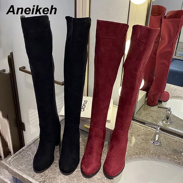 boots aneikeh winter rome flock round toe over-the-knee 2021 fashion modern thick heel women's shoes sewing solid party slip-on, Black
boots aneikeh winter rome flock round toe over-the-knee 2021 fashion modern thick heel women's shoes sewing solid party slip-on, Black