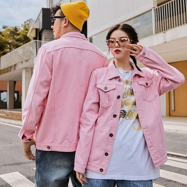 men's jackets couple denim jacket coat loose casual pink and women's plus size autumn, Black;brown
men's jackets couple denim jacket coat loose casual pink and women's plus size autumn, Black;brown