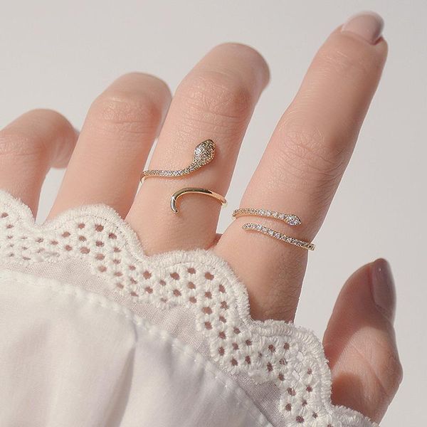 ins 14k real gold adjustable wedding rings for women luxury shining cubic zircon snake engagement cluster, Golden;silver
ins 14k real gold adjustable wedding rings for women luxury shining cubic zircon snake engagement cluster, Golden;silver