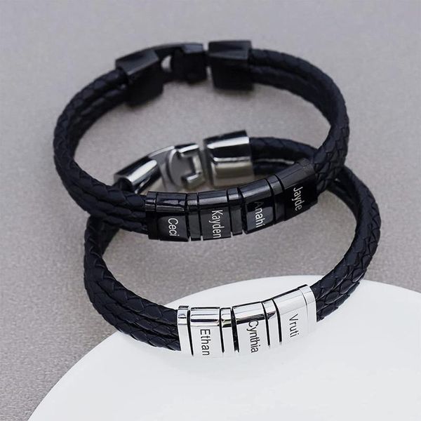 charm bracelets personalized 1-4 beads mens braid triple layered bracelet name stainless steel adjustable bangle jewlry gift, Golden;silver
charm bracelets personalized 1-4 beads mens braid triple layered bracelet name stainless steel adjustable bangle jewlry gift, Golden;silver