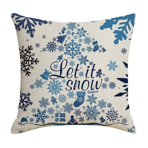 pillow case 45x45cm christmas decoration cover linen snowflake pillowcase sofa cushions home decor year navidad
pillow case 45x45cm christmas decoration cover linen snowflake pillowcase sofa cushions home decor year navidad