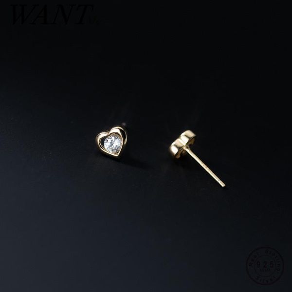 stud wantme 925 sterling silver cute girl shiny cz zircon love heart small earrings romantic valentine's day party jewelry gift, Golden;silver
stud wantme 925 sterling silver cute girl shiny cz zircon love heart small earrings romantic valentine's day party jewelry gift, Golden;silver