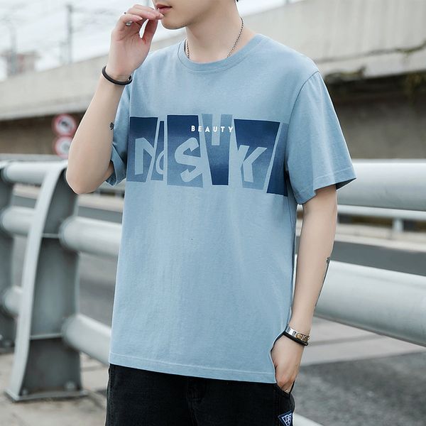 2021 summer korean fashion cotton short t-shirt men's relaxed casual brand half sleeve t-shirt, White;black
2021 summer korean fashion cotton short t-shirt men's relaxed casual brand half sleeve t-shirt, White;black
