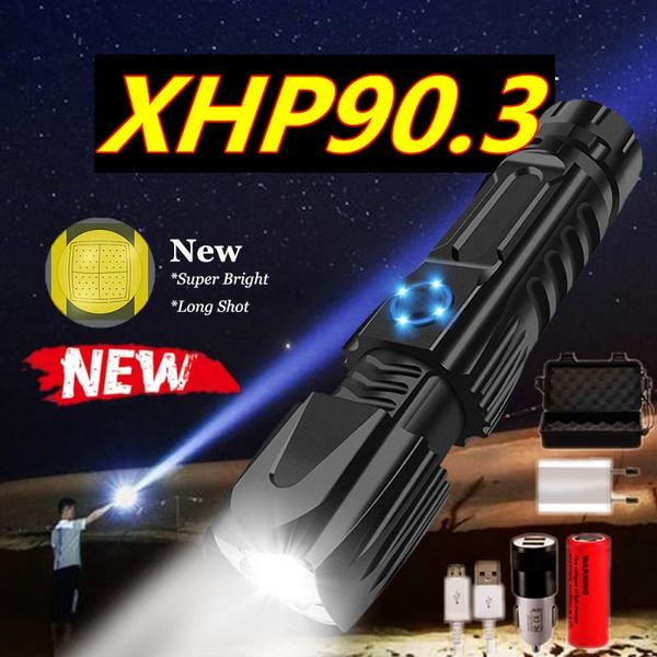 flashlights torches most powerful xhp90.3 xlamp tactical 90000lm usb rechargeable torch waterproof smart chip control
flashlights torches most powerful xhp90.3 xlamp tactical 90000lm usb rechargeable torch waterproof smart chip control