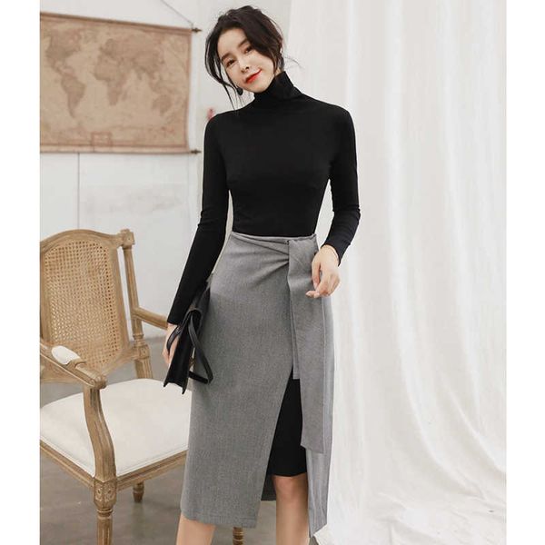 women high collar sheath skirt sets office lady elegant bodycon two piece set femme fashion outfits autumn winter 210608, White
women high collar sheath skirt sets office lady elegant bodycon two piece set femme fashion outfits autumn winter 210608, White