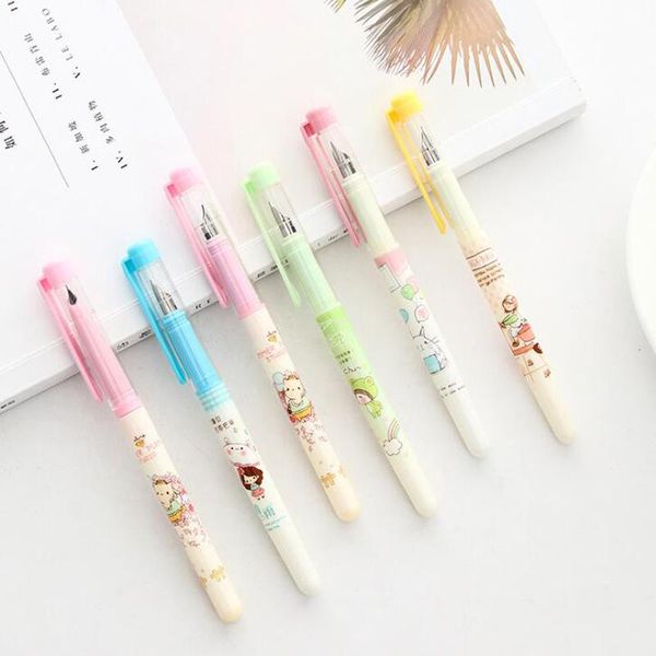 fountain pens creative cartoon pattern pen office student writing stationery supplies 2 and 6 ink bags set
fountain pens creative cartoon pattern pen office student writing stationery supplies 2 and 6 ink bags set