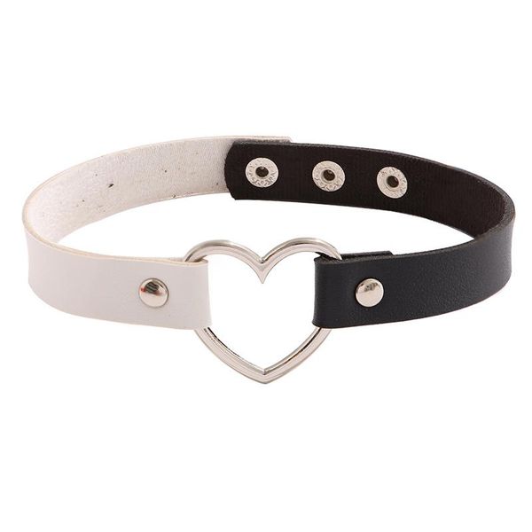 chokers temperament heart pu leather collar necklace jewelry accessories, Golden;silver
chokers temperament heart pu leather collar necklace jewelry accessories, Golden;silver