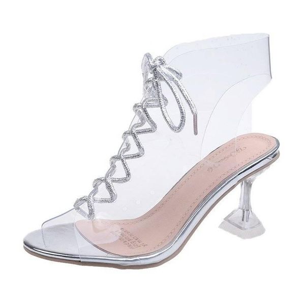 dress shoes 2021 pvc jelly lace-up sandals open toed high heels women transparent heel party pumps 9cm sales promotion, Black
dress shoes 2021 pvc jelly lace-up sandals open toed high heels women transparent heel party pumps 9cm sales promotion, Black