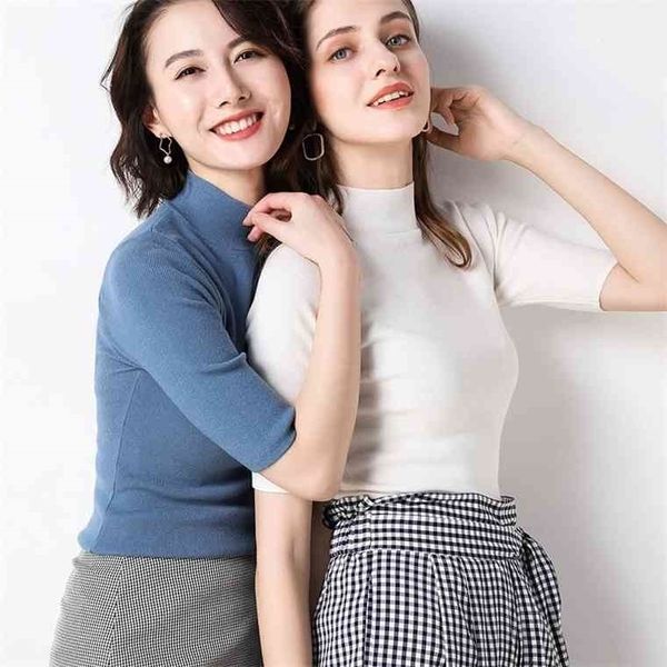 hwlzltzht 2021 womens turtleneck short sleeve knitted pullover tee base t wool cashmere sweater plus size women jumper, White
hwlzltzht 2021 womens turtleneck short sleeve knitted pullover tee base t wool cashmere sweater plus size women jumper, White