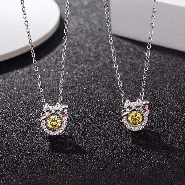 flcikering series fashion sterling silver chokers necklace lucky cat with dazzling crystle for women girlfriend gift xl45, Golden;silver
flcikering series fashion sterling silver chokers necklace lucky cat with dazzling crystle for women girlfriend gift xl45, Golden;silver