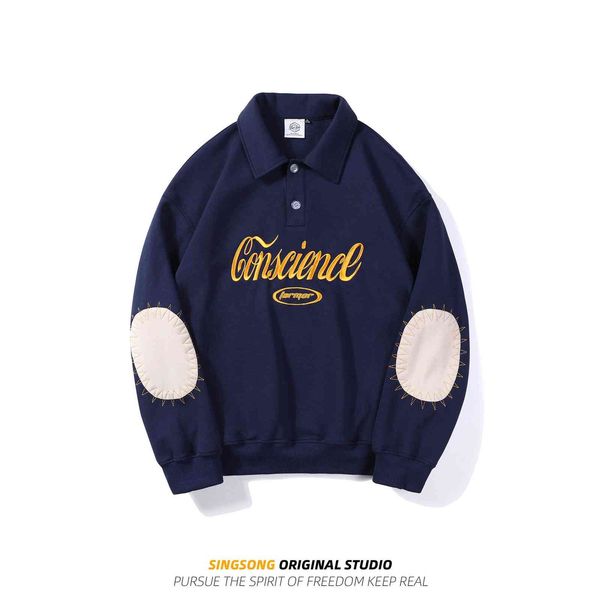 the fine fleece hoodies bodyguard men's spring and autumn wear street trend letter printing patch embroidery lapel pullover loose coat, Black
the fine fleece hoodies bodyguard men's spring and autumn wear street trend letter printing patch embroidery lapel pullover loose coat, Black