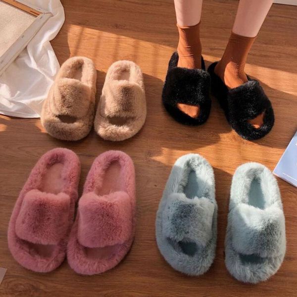 slippers women winter warm home ladies faux fur furry slides female indoor plush flat shoes woman house floor eu 35-40, Black
slippers women winter warm home ladies faux fur furry slides female indoor plush flat shoes woman house floor eu 35-40, Black