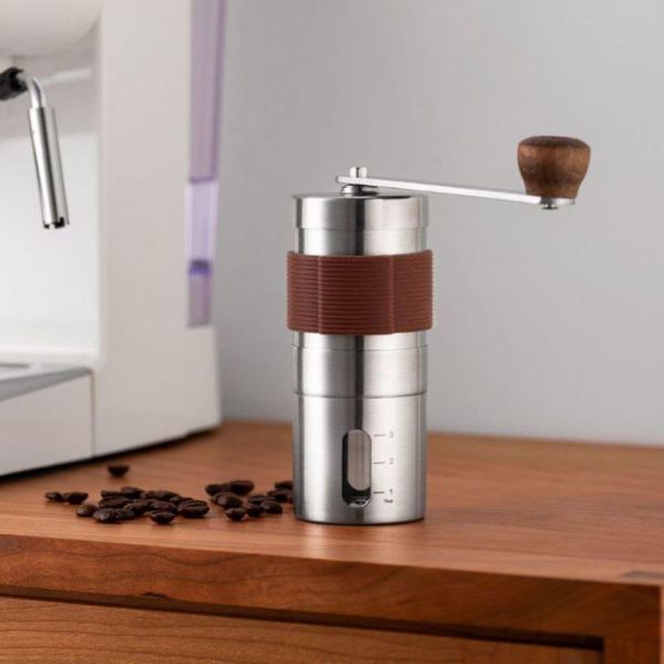 manual coffee grinders portable hand crank machine 304 stainless steel grinder coffeeware
manual coffee grinders portable hand crank machine 304 stainless steel grinder coffeeware