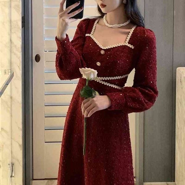 casual dresses korean fashion vintage midi women long sleeve elegant y2k winter evening party office lady clothes wqzn, Black;gray
casual dresses korean fashion vintage midi women long sleeve elegant y2k winter evening party office lady clothes wqzn, Black;gray