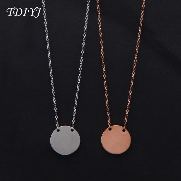 pendant necklaces tdiyj jewelry stainless steel round laser engraved necklace for women initial 18'' chain, Silver
pendant necklaces tdiyj jewelry stainless steel round laser engraved necklace for women initial 18'' chain, Silver