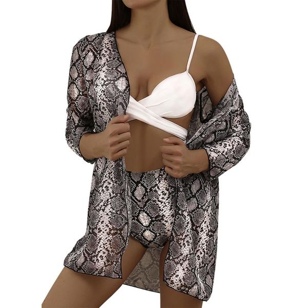 women's swimwear three pieces swimsuit serpentine bikinis high waist straps bathing suit and long sleeve cardigan cover-ups robe, White;black
women's swimwear three pieces swimsuit serpentine bikinis high waist straps bathing suit and long sleeve cardigan cover-ups robe, White;black
