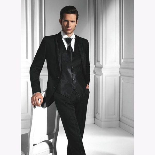 custom mens terno masculino one button slim black men wedding suits man groom suit tuxedo (jackets+pants+vest) men's & blazers, White;black
custom mens terno masculino one button slim black men wedding suits man groom suit tuxedo (jackets+pants+vest) men's & blazers, White;black