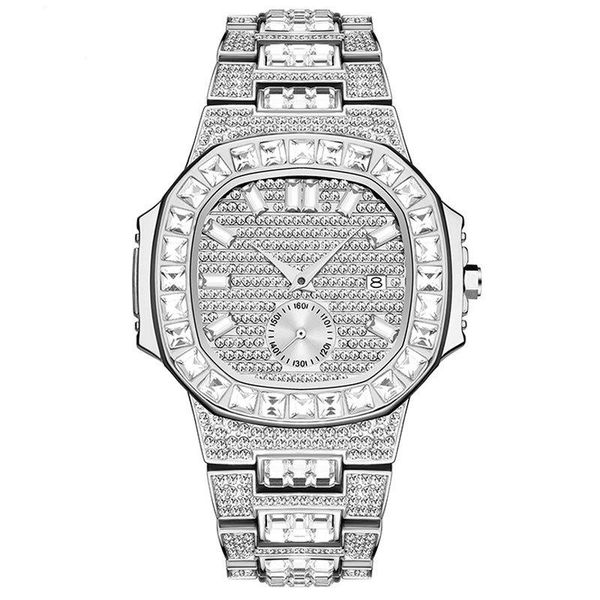 wristwatches men's luxury diamond wristwatch heavy gold stainless steel masculinity, Slivery;brown
wristwatches men's luxury diamond wristwatch heavy gold stainless steel masculinity, Slivery;brown