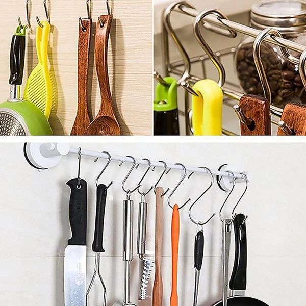hooks & rails 10 pcs s shape hook clothes shaped hanger robe pants tool railing clasp holder hanging assorted set
hooks & rails 10 pcs s shape hook clothes shaped hanger robe pants tool railing clasp holder hanging assorted set