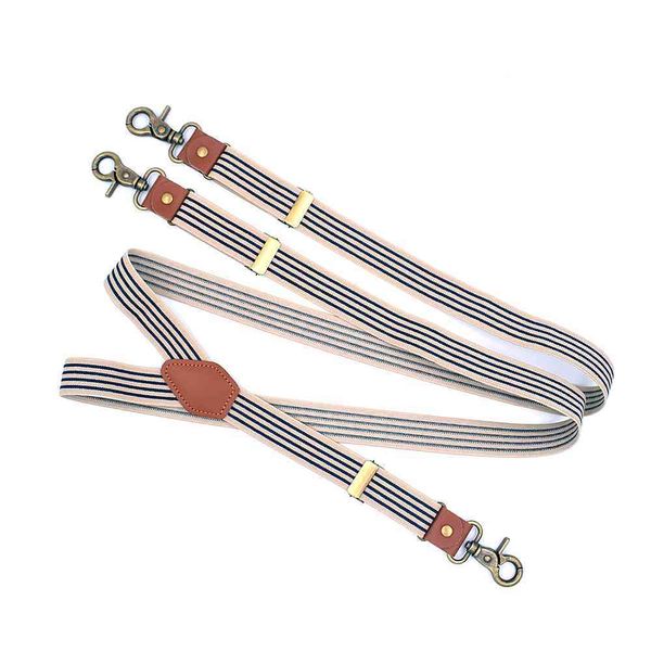 striped suspenders with swivel hooks for men women work jeans pants y back 3 clips adjustable elastic trouser braces belts loops, Black;white
striped suspenders with swivel hooks for men women work jeans pants y back 3 clips adjustable elastic trouser braces belts loops, Black;white