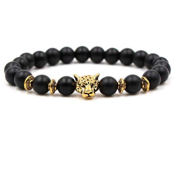 charm bracelets natural frosted stone chakra pulseira feminina men women gold leopard head bracelet jewelry accessories, Golden;silver
charm bracelets natural frosted stone chakra pulseira feminina men women gold leopard head bracelet jewelry accessories, Golden;silver
