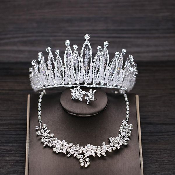 earrings & necklace luxury wedding jewelry crown set rhinestones tiaras handmade hair accessories lb, Silver
earrings & necklace luxury wedding jewelry crown set rhinestones tiaras handmade hair accessories lb, Silver