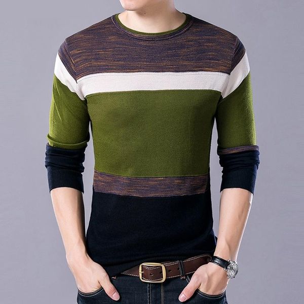 men's sweaters 2021 autumn winter striped warm sweater men o-neck long sleeve knitted m770-947, White;black
men's sweaters 2021 autumn winter striped warm sweater men o-neck long sleeve knitted m770-947, White;black